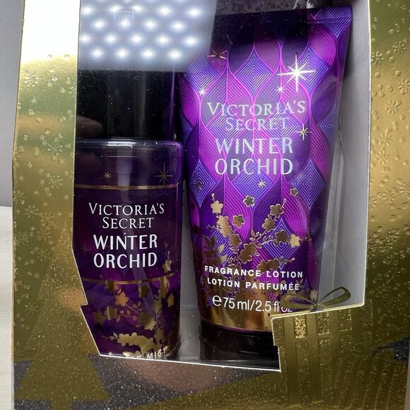 Victoria's Secret Gift Set Winter Orchid 2 Piece Mist & Lotion 2.50z - Picture 2 of 3